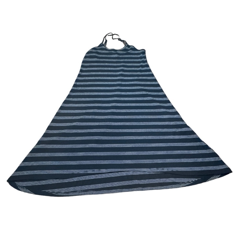 Maurices Spaghetti Strap Black Striped Dress High Low Women’s Size M